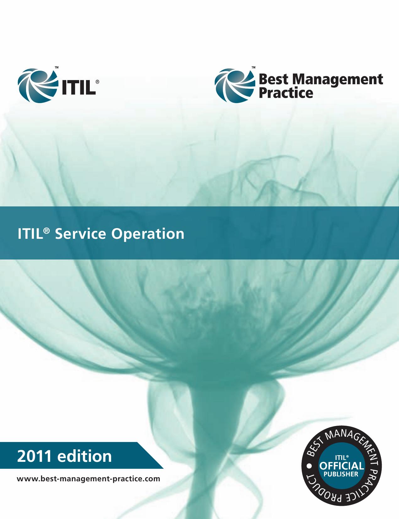 ITIL v3 - Service Operation (2011)
